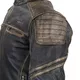 Leather Motorcycle Jacket W-TEC Mungelli - Vintage Brown