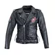 Leather Motorcycle Jacket W-TEC Black Heart Perfectis - Black - Black