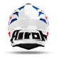 Motorcycle Helmet Airoh Commander 2 Reveal Glossy Blue/Red
