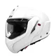 Flip-Up Motorcycle Helmet AIROH MATHISSE 2 Color P/J Glossy White