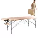 Massage Table inSPORTline Tamati 2-Piece Aluminium - Brown - Creamy White