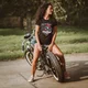 Women’s T-Shirt BLACK HEART Bike Girl - Black