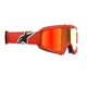 Children’s Motocross Goggles Alpinestars Vision Mirror Youth - Corp oranžová, zrcadlové červené plexi - Corp oranžová, zrcadlové červené plexi