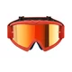 Children’s Motocross Goggles Alpinestars Vision Mirror Youth - Corp oranžová, zrcadlové červené plexi