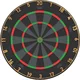 Sisal Dartboard Bull’s Advantage Black Edition