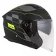 Motorcycle Helmet Cassida Jet Tech RoxoR Matte Black/Fluo Yellow/Gray