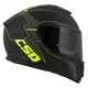 Motorcycle Helmet Cassida Integral GT 2.1 Flash Matte Black/Fluo Yellow/Dark Gray