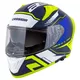 Motorcycle Helmet Cassida Aero Drome Blue/Fluo Yellow/Light Blue/White