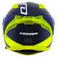 Motorcycle Helmet Cassida Aero Drome Blue/Fluo Yellow/Light Blue/White