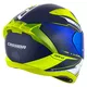 Motorcycle Helmet Cassida Aero Drome Blue/Fluo Yellow/Light Blue/White