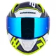 Motorcycle Helmet Cassida Aero Drome Blue/Fluo Yellow/Light Blue/White