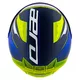 Motorcycle Helmet Cassida Aero Drome Blue/Fluo Yellow/Light Blue/White
