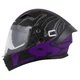 Motorcycle Helmet Cassida Orbit Multivers Matte Black/Purple/Gray/White