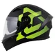 Motorcycle Helmet Cassida Orbit Grind Matte Black/Fluo Yellow