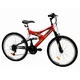 Full-suspended junior bike DHS 2441 Rocker 24" - Black-Red
