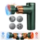 Massage Gun with Heated/Cooling Attachment inSPORTline ChillFrost • 1,800 mAh • 1,600–2,800 RPM • Up to 6 mm - Black - Green