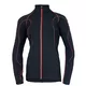 Ladies functional sweatshirt Brubeck FIT long-sleeve with zip - Black-Red