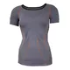 Lady's T-shirt Brubeck FIT short sleewe - Light Grey