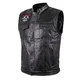 Motorcycle Vest W-TEC Black Heart Rumbler II - Black - Black