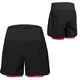 Women’s Loose Cycling Shorts Etape Claudia - Black/Pink - Black/Pink