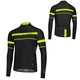 Men’s Long-Sleeve Cycling Jersey Etape Comfort 2.0 - Black/Fluo Yellow