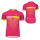 Children’s Cycling Jersey Etape Lucky - růžová/limeta - růžová/limeta