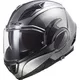 Flip-Up Motorcycle Helmet LS2 FF900 Valiant II Jeans P/J - Titanium