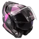 Flip-Up Motorcycle Helmet LS2 FF901 Advant X Ultra Gray Purple P/J