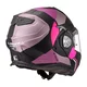 Flip-Up Motorcycle Helmet LS2 FF901 Advant X Ultra Gray Purple P/J