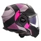 Flip-Up Motorcycle Helmet LS2 FF901 Advant X Ultra Gray Purple P/J
