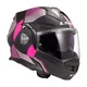 Flip-Up Motorcycle Helmet LS2 FF901 Advant X Ultra Gray Purple P/J