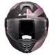 Flip-Up Motorcycle Helmet LS2 FF901 Advant X Ultra Gray Purple P/J