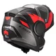 Flip-Up Motorcycle Helmet LS2 FF902 Scope II Duria Black Red
