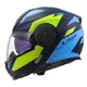 Flip-Up Motorcycle Helmet LS2 FF902 Scope II Duria Blue H-V Yellow