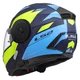 Flip-Up Motorcycle Helmet LS2 FF902 Scope II Duria Blue H-V Yellow