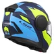 Flip-Up Motorcycle Helmet LS2 FF902 Scope II Duria Blue H-V Yellow