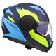 Flip-Up Motorcycle Helmet LS2 FF902 Scope II Duria Blue H-V Yellow