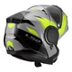 Flip-Up Motorcycle Helmet LS2 FF902 Scope II Duria Gray H-V Yellow