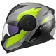 Flip-Up Motorcycle Helmet LS2 FF902 Scope II Duria Gray H-V Yellow