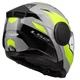Flip-Up Motorcycle Helmet LS2 FF902 Scope II Duria Gray H-V Yellow