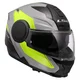 Flip-Up Motorcycle Helmet LS2 FF902 Scope II Duria Gray H-V Yellow