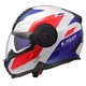 Flip-Up Motorcycle Helmet LS2 FF902 Scope II Duria White Blue Red