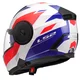 Flip-Up Motorcycle Helmet LS2 FF902 Scope II Duria White Blue Red