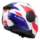 Flip-Up Motorcycle Helmet LS2 FF902 Scope II Duria White Blue Red