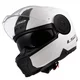 Flip-Up Motorcycle Helmet LS2 FF902 Scope II Solid Glossy White