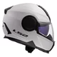 Flip-Up Motorcycle Helmet LS2 FF902 Scope II Solid Glossy White