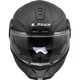Flip-Up Motorcycle Helmet LS2 FF902 Scope II Solid Matte Black