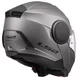 Flip-Up Motorcycle Helmet LS2 FF902 Scope II Solid Matte Titanium