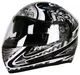 NENKI NK-830 Motorcycle Helmet - Flowery White-Grey