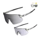 Photochromic Sports Sunglasses Altalist Hayate - černá se zlatými skly - šedá se stříbrnými skly